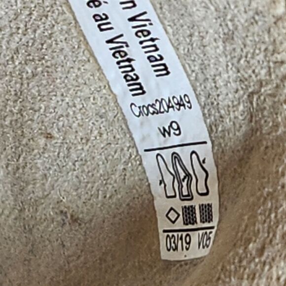 Crocs Wedge Sandal Crocs Leigh II XStrap‎ Wedge Beige beach vacation Size 9 - Picture 9 of 9